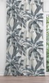 Zasłona półzaciemniająca z motywem roślinnym, 140x250 cm, na taśmie - 104