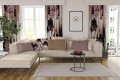 Zasłona półzaciemniająca glamour 140x250 na taśmie        - 10796