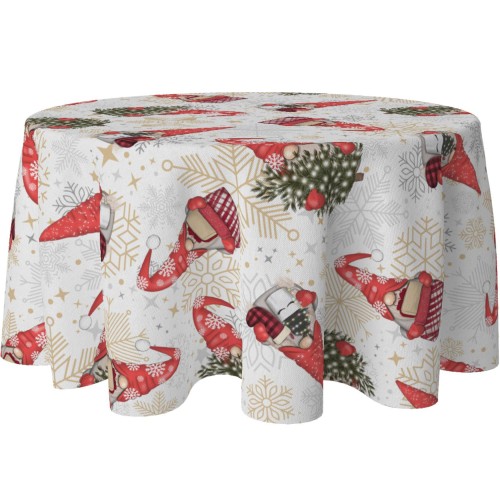 Obrus okrągły 140 z motywem świątecznym     - 11198