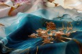 Zasłona zaciemniająca welurowa glamour,  140x250 cm, na taśmie  - 11330