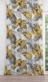 Zasłona półzaciemniająca z nadrukiem tropikalnych liści, 140x250 cm, na taśmie - 113