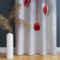 Zasłona półzaciemniająca motyw świąteczny 140x250 na taśmie - 11405