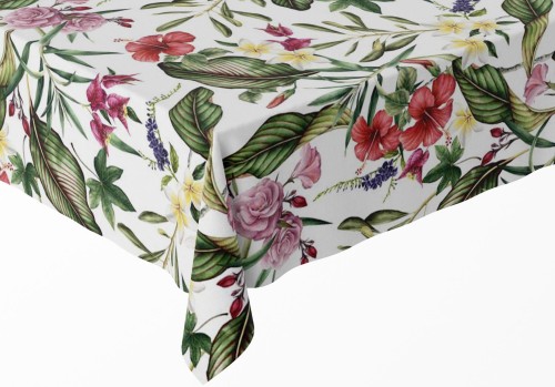 Obrus plamoodporny w kwiaty 140x200 - 1207