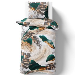 Pościel z motywem tropikalnych liści 140x200      