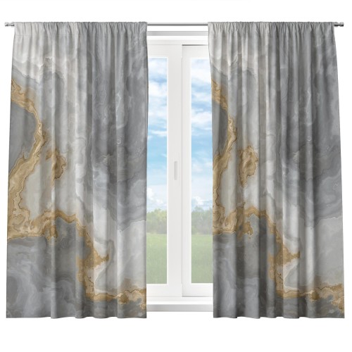 Zasłona półzaciemniająca glamour 140x160, na taśmie     - 12731