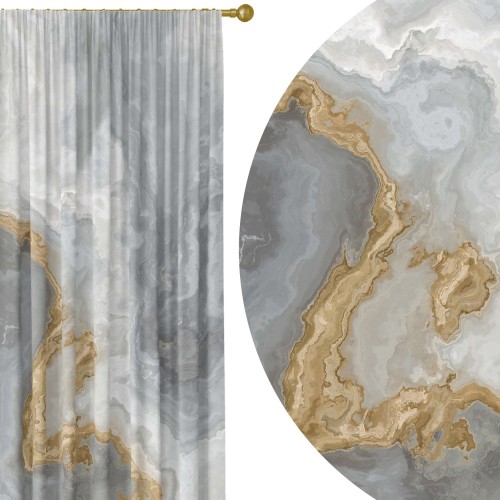 Zasłona półzaciemniająca glamour 140x240, na taśmie     - 12958