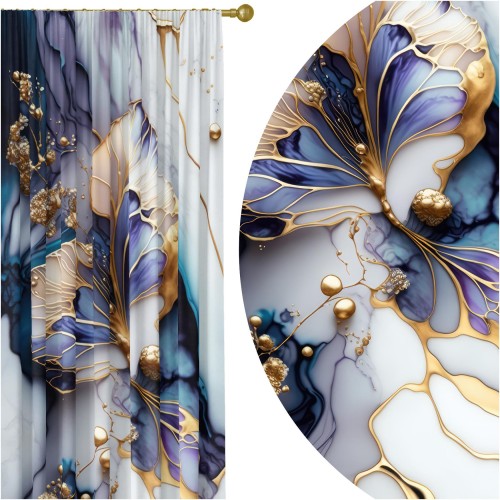 Zasłona półzaciemniająca glamour 140x240 na taśmie    - 12969