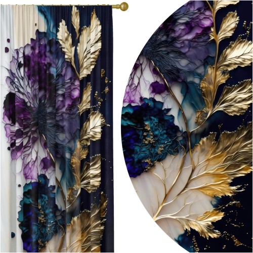 Zasłona półzaciemniająca glamour 140x230 na taśmie    - 13186