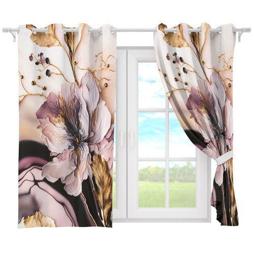 Zasłona półzaciemniająca glamour 140x160 przelotki  - 13330