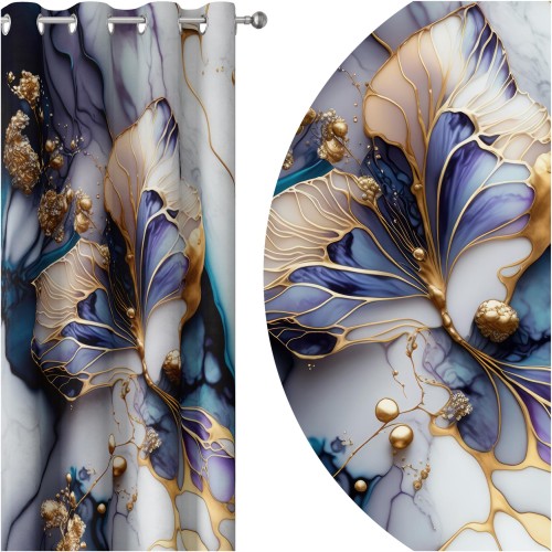 Zasłona półzaciemniająca glamour 140x250, przelotki       - 13547
