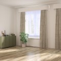 Firana gotowa biała woal 600x150 na żabki           - 14102