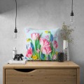 Poszewka dekoracyjna  z motywem kwiatowym 40x40  - 14307