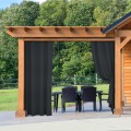Zasłony ogrodowe granatowe do altany tarasu ogrodu 155x240 przelotki - 14613