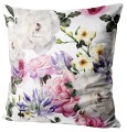 Welwetowa poszewka dekoracyjna z kwiatowym nadrukiem 45x45 - 15617