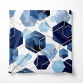 Welwetowa poszewka dekoracyjna  z motywem geometrycznym 45x45 - 15666