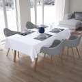 Obrus plamoodporny klasyczny biały 140x220 - 16056