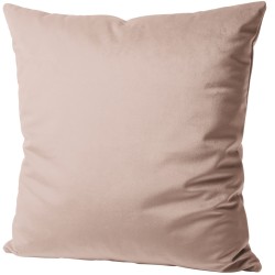  Welwetowa blady róż poszewka 45x45