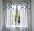 Firana gotowa motyw kwiatowy 140x230 - 18251