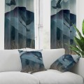 Zasłona półzaciemniająca z motywem glamour 140x250 na taśmie - 18271