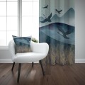 Zasłona półzaciemniająca z motywem glamour 140x250 na taśmie - 18274