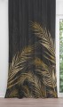  Zasłona półzaciemniająca z nadrukiem tropikalnych liści 140x250, na taśmie - 18464