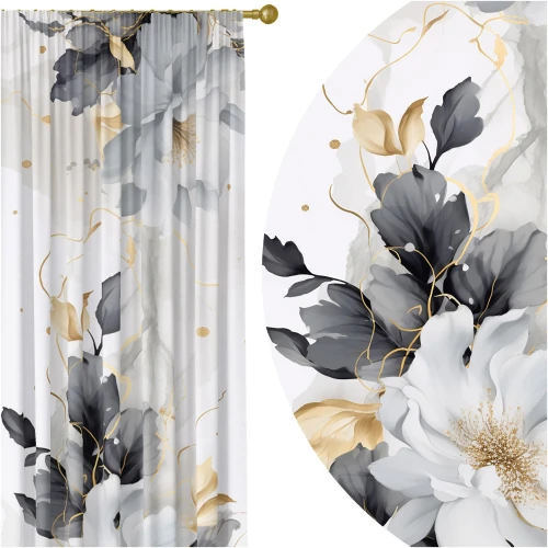 Zasłona półzaciemniająca glamour 140x250 na taśmie 0225