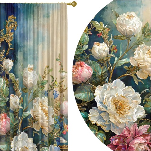  Zasłona półzaciemniająca glamour 140x250 na taśmie - 18582