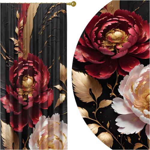  Zasłona półzaciemniająca glamour 140x250 na taśmie - 18606