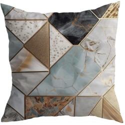 Poszewka dekoracyjna z motywem geometrycznym 40x40