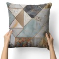 Poszewka dekoracyjna z motywem geometrycznym 40x40 - 18854