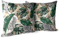 Poszewka dekoracyjna z motywem liści monstera 40x40 - 1901