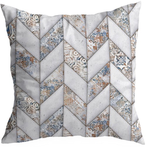 Poszewka dekoracyjna z motywem geometrycznym 45x45 - 19041