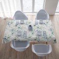 Obrus plamoodporny motyw delikatnych liści 140x100 - 20418