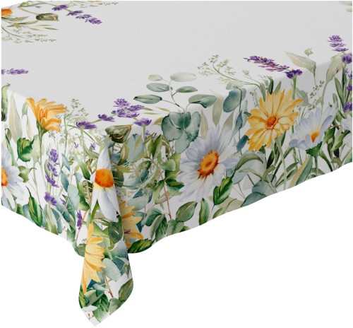 Obrus plamoodporny z motywem kwiatowym  140x200 - 20443