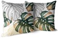 Poszewka dekoracyjna liście monstera tropikalne 40x40 - 2059