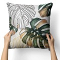 Poszewka dekoracyjna liście monstera tropikalne 40x40 - 2060