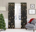  Zasłona półzaciemniająca motyw świąteczny 140x250 na taśmie - 20776
