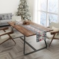 Bieżnik zielony z motywem świątecznym 40x180 - 21332