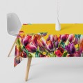 OBRUS PLAMOODPORNY 140x200 CM NA STÓŁ WIOSNA TULIPANY - 21938