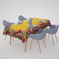 OBRUS PLAMOODPORNY 140x200 CM NA STÓŁ WIOSNA TULIPANY - 21943