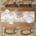 BIEŻNIK OBRUS WIOSENNY 40X220 CM ŁĄKA WIOSNA NA STÓŁ POLNE KWIATY  - 22136
