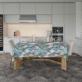 OBRUS PLAMOODPORNY 140x200 NA STÓŁ WIOSENNY WZÓR WIOSNA KWIATY TULIPANY  - 22302