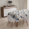 OBRUS PLAMOODPORNY 140x220 NA STÓŁ WIOSENNY WZÓR KWIATY  - 22311