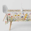 OBRUS WIOSENNY PLAMOODPORNY 140x220 CM WIOSNA NA STÓŁ WZÓR POLNE KWIATY  - 22346