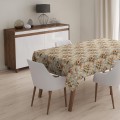 OBRUS PLAMOODPORNY 140x220 GŁADKI NA STÓŁ WIOSENNY WZÓR KWIATY KOLORY  - 22383