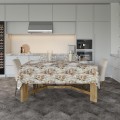 OBRUS PLAMOODPORNY 140x220 GŁADKI NA STÓŁ WIOSENNY WZÓR KWIATY KOLORY  - 22386