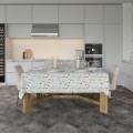 OBRUS PLAMOODPORNY 140x220 GŁADKI NA STÓŁ WIOSENNY WZÓR KWIATY KOLORY  - 22398