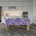 OBRUS PLAMOODPORNY 140x240 NA STÓŁ WIOSENNY WZÓR KWIATY LAWENDA MOTYLE  - 22476