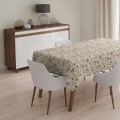 OBRUS PLAMOODPORNY 140x240 GŁADKI NA STÓŁ WIOSENNY WZÓR KWIATY KOLORY  - 22485