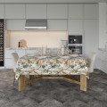 OBRUS PLAMOODPORNY 140x240 GŁADKI NA STÓŁ WIOSENNY WZÓR KWIATY KOLORY  - 22518